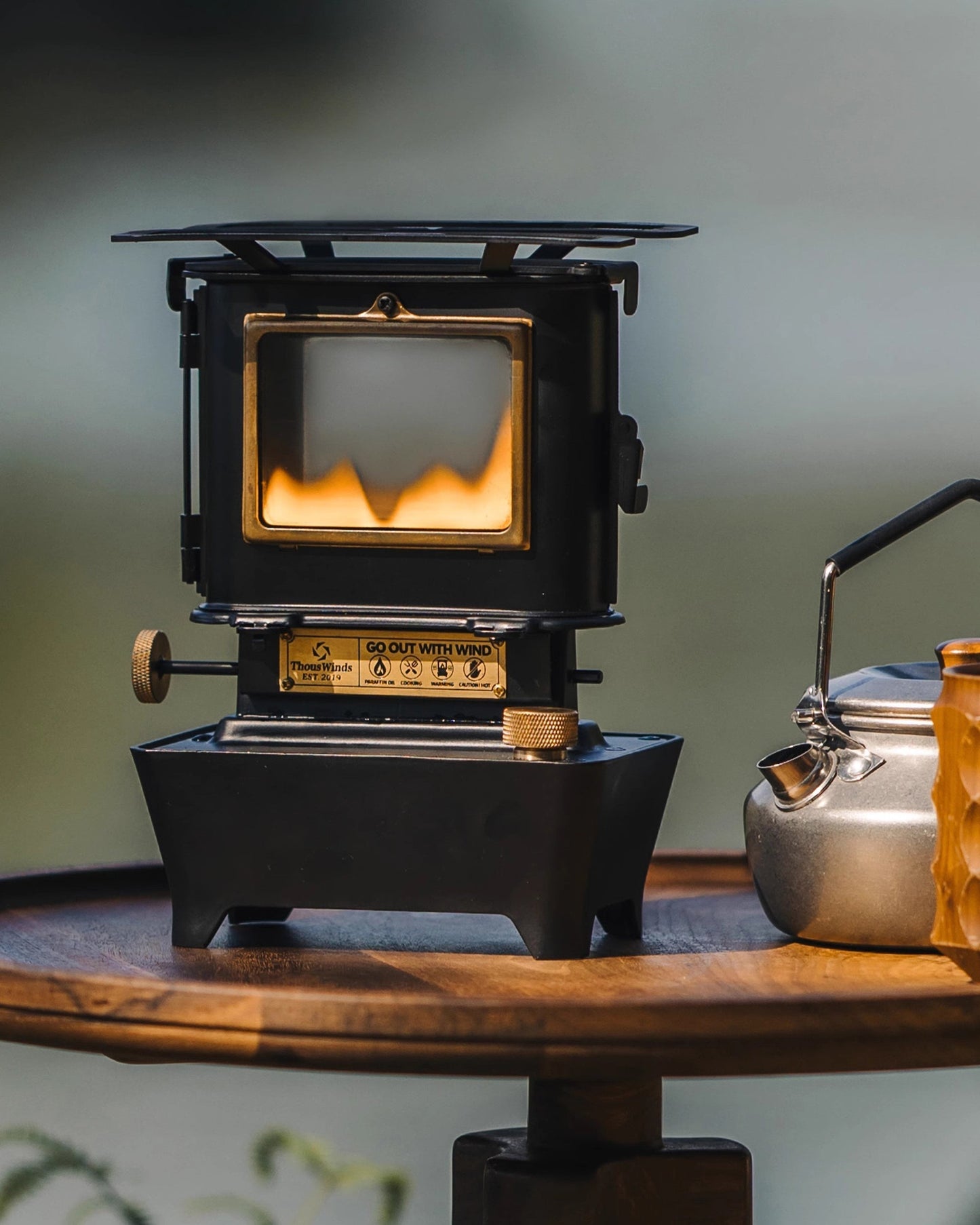 ⛺️Fire Dance Kerosene Stove and Heater(Fire Dance Fire Oil Furnace Lamp Black + Baking dish)