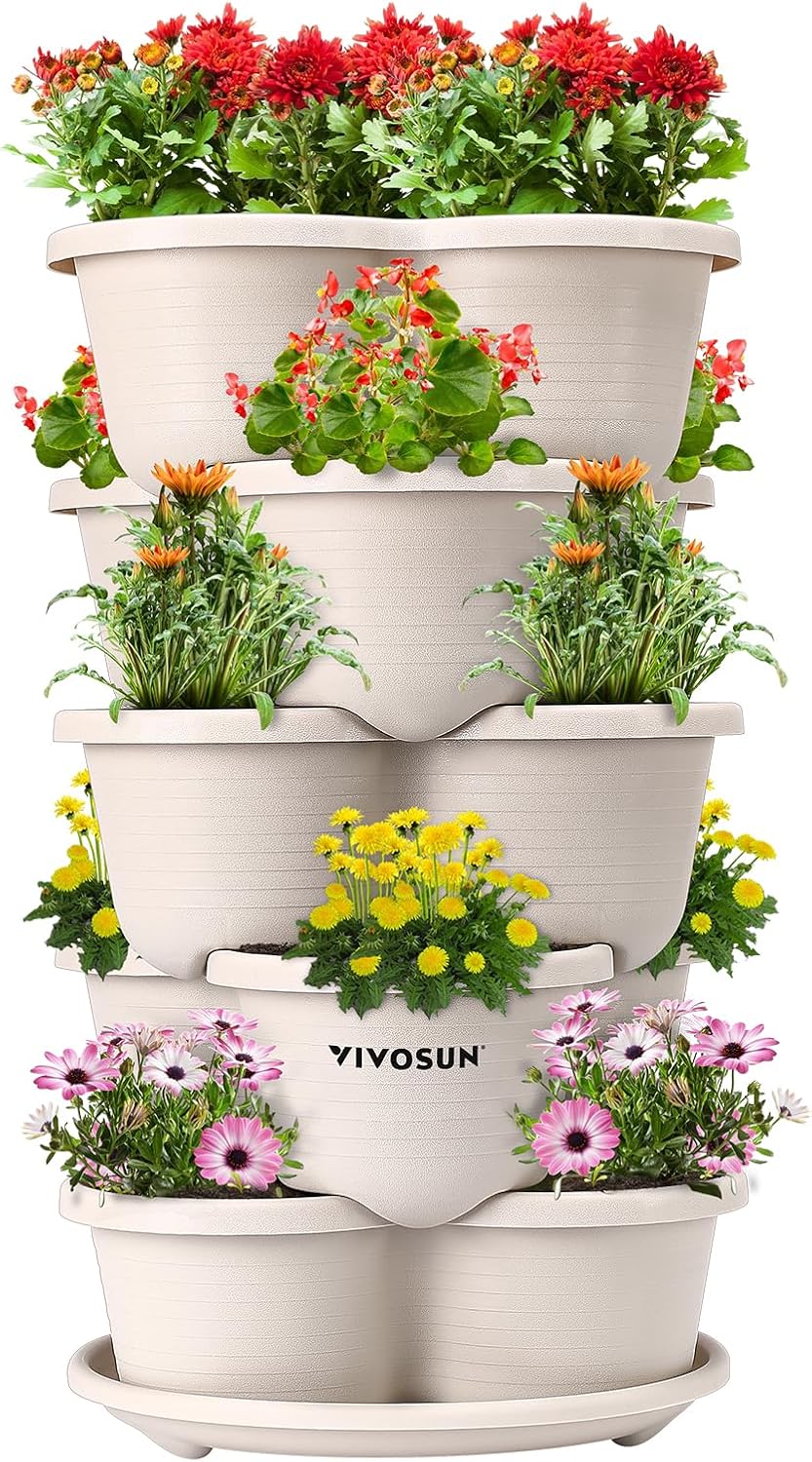 5 Tier Vertical Gardening Stackable Planter