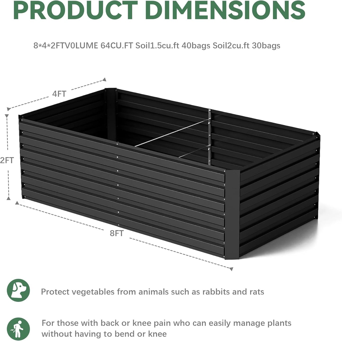 Galvanized Raised Garden Bed