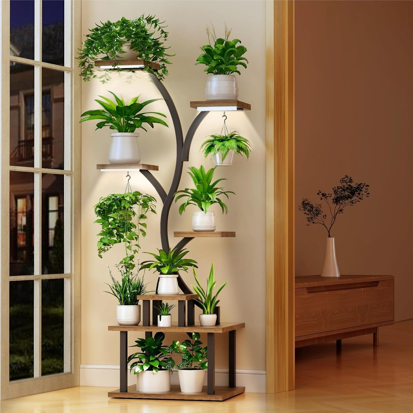 Plant Stand Indoor with Grow Light