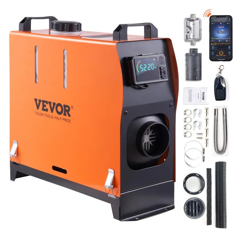 Diesel Air Heater, Portable All-in-One with Bluetooth, Remote & Altitude Adjustment