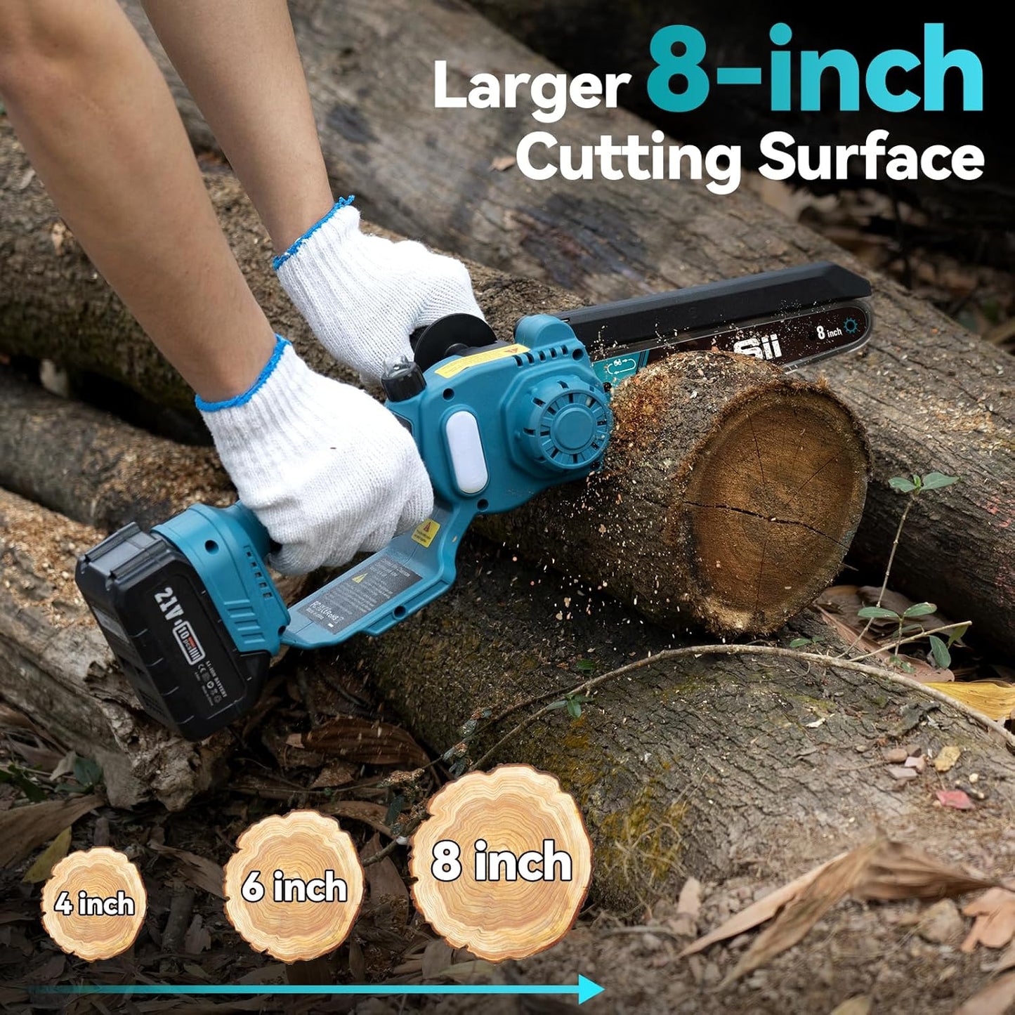 2 in 1 Cordless Pole Saw & Mini Chainsaw