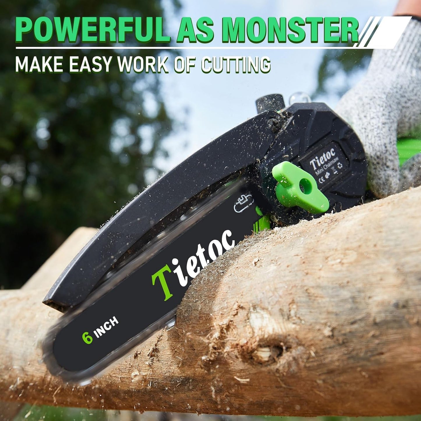 6 Inch Mini Electric Chainsaw Cordless Battery Powered