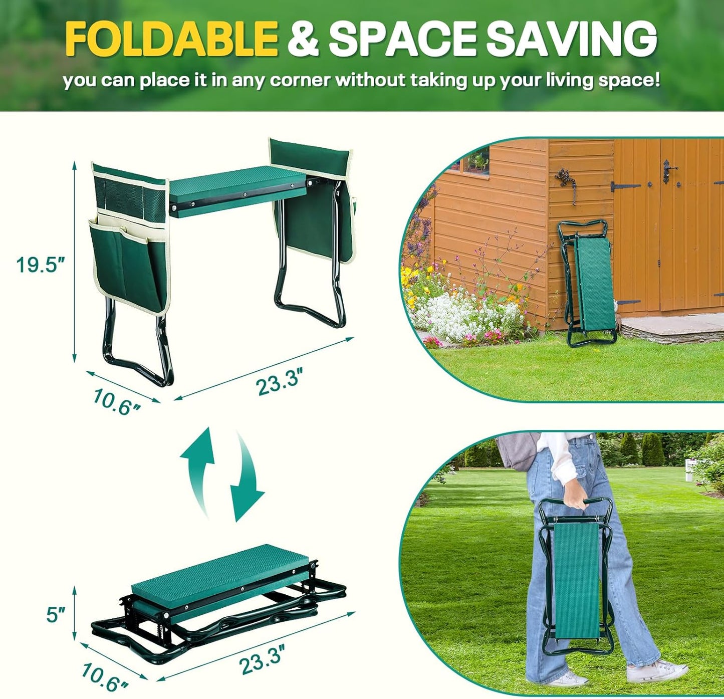 2 in 1 Garden Kneeler and Seat