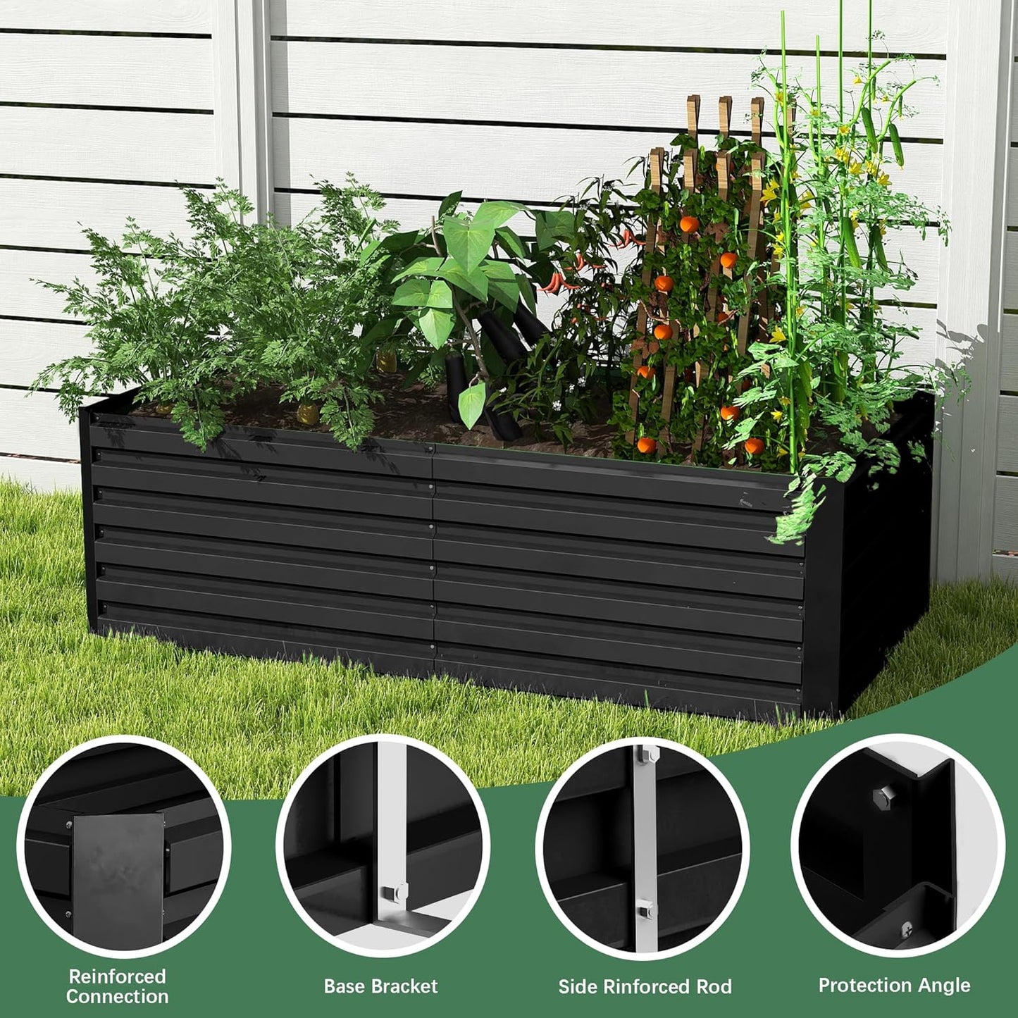 Galvanized Raised Garden Bed